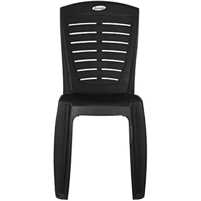 rayihni كرسي إيريس - بلاستيك للدراسة باللون الأسود، 12-24 شهرًا - Image 4